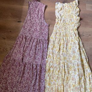 Lot of (2) Maternity Summer Dresses - Size Large